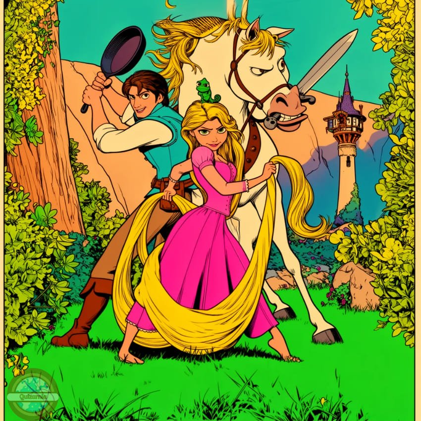 Tangled Quizspiel Mittlere Fragen